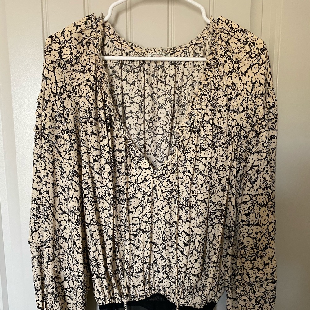 FREE PEOPLE FLORAL BODYSUIT
